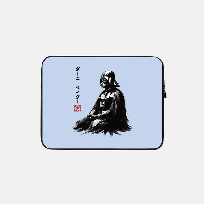 The Sith Sumi-e-None-Zippered-Laptop Sleeve-DrMonekers