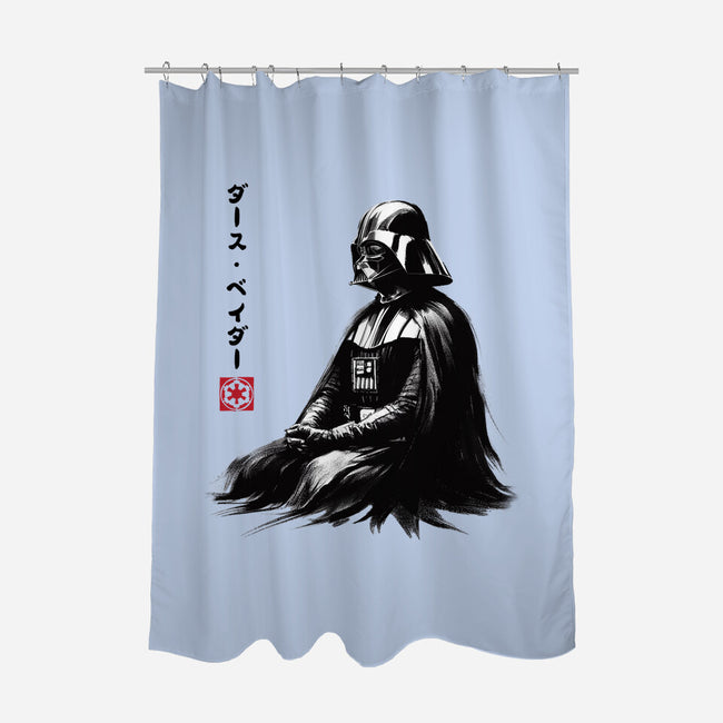The Sith Sumi-e-None-Polyester-Shower Curtain-DrMonekers