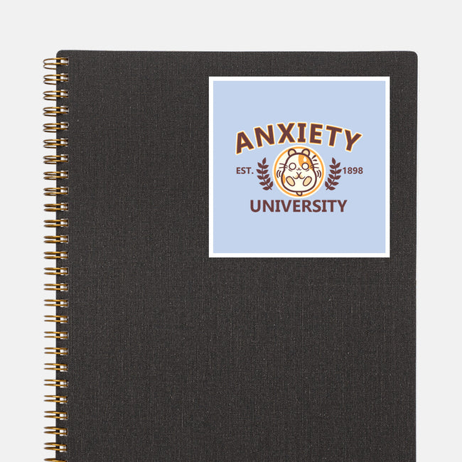Anxiety University-None-Glossy-Sticker-NemiMakeit