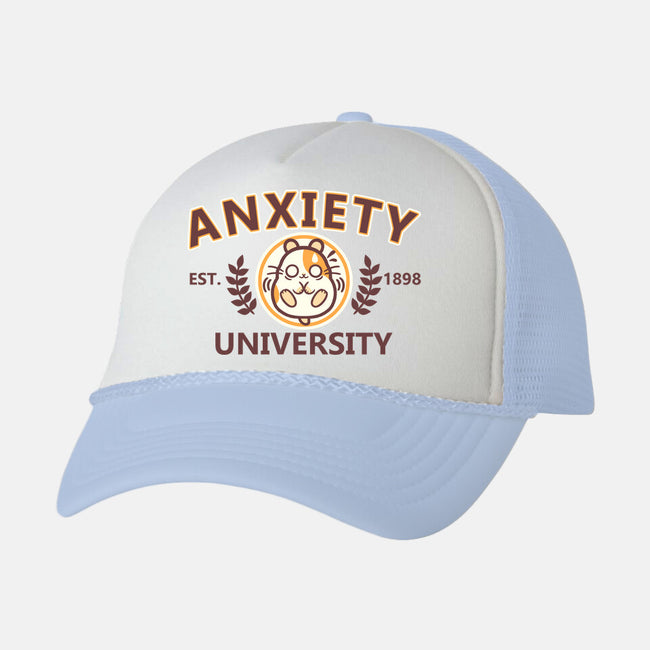 Anxiety University-Unisex-Trucker-Hat-NemiMakeit