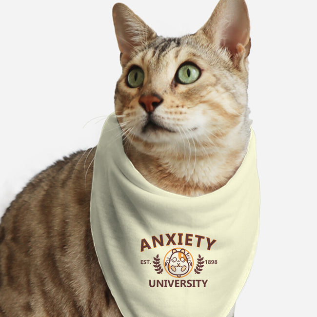 Anxiety University-Cat-Bandana-Pet Collar-NemiMakeit