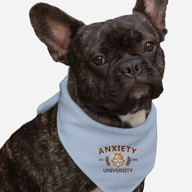 Anxiety University-Dog-Bandana-Pet Collar-NemiMakeit