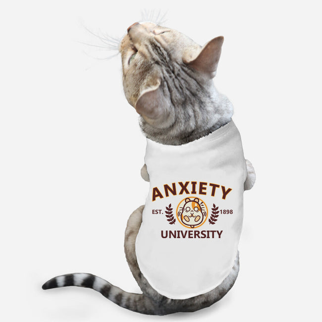 Anxiety University-Cat-Basic-Pet Tank-NemiMakeit