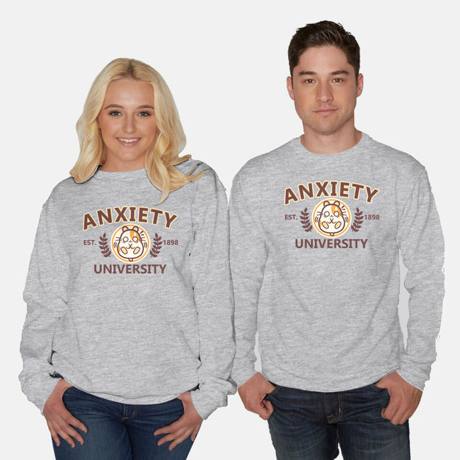 Anxiety University-Unisex-Crew Neck-Sweatshirt-NemiMakeit