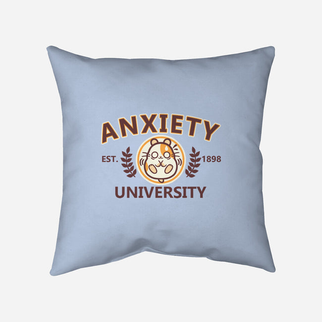 Anxiety University-None-Non-Removable Cover w Insert-Throw Pillow-NemiMakeit