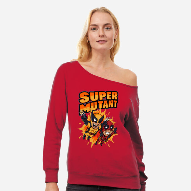 Super Mutant-Womens-Off Shoulder-Sweatshirt-spoilerinc