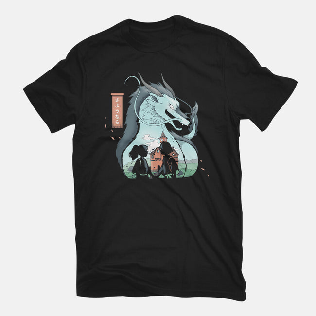 Goodbye Dragon-Womens-Fitted-Tee-Vallina84