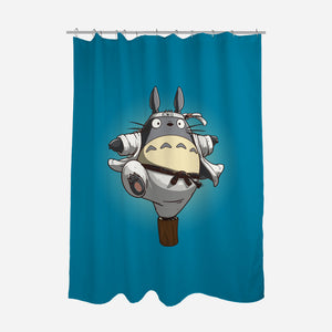 The Crane Kick-None-Polyester-Shower Curtain-maped