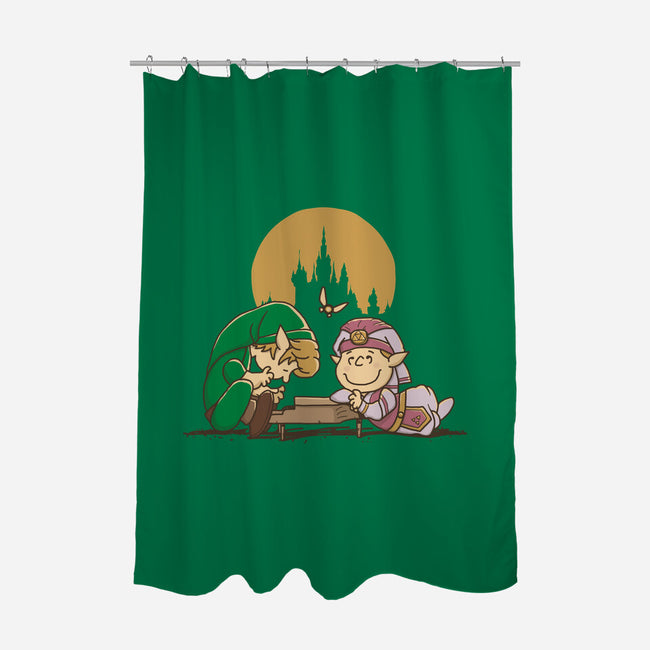 Piano Of Time-None-Polyester-Shower Curtain-retrodivision