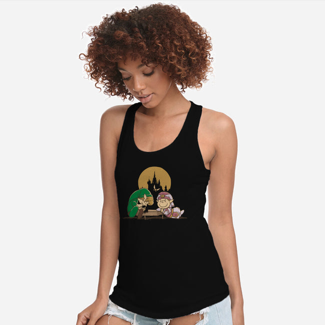 Piano Of Time-Womens-Racerback-Tank-retrodivision