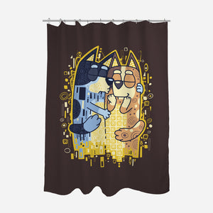 The Heelers Kiss-None-Polyester-Shower Curtain-Olipop