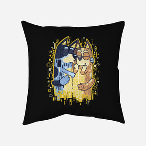 The Heelers Kiss-None-Removable Cover-Throw Pillow-Olipop