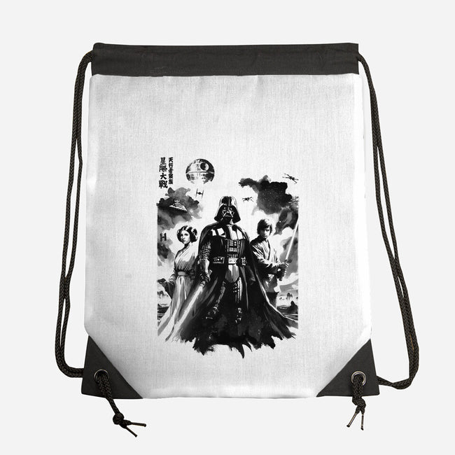 Skywalkers Sumi-e-None-Drawstring-Bag-DrMonekers