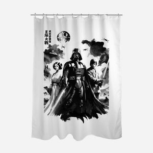 Skywalkers Sumi-e-None-Polyester-Shower Curtain-DrMonekers