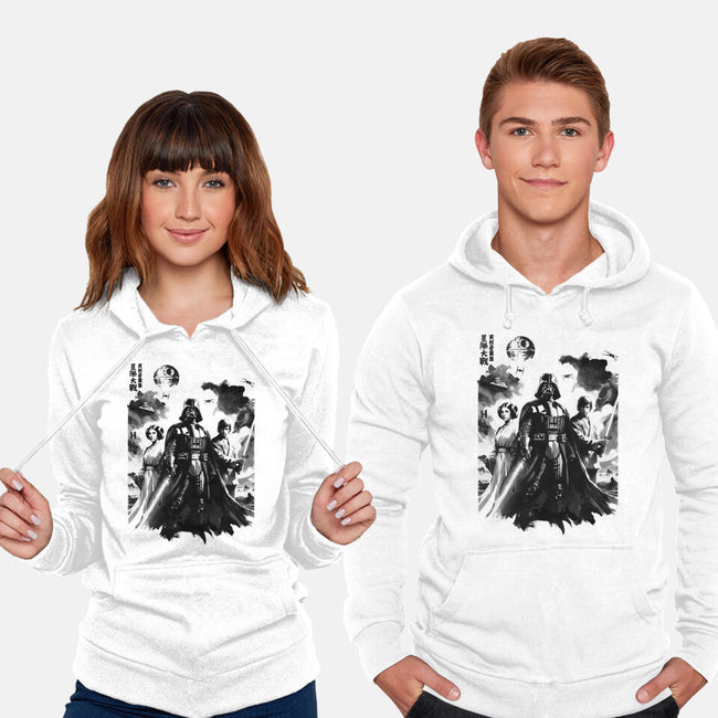 Skywalkers Sumi-e-Unisex-Pullover-Sweatshirt-DrMonekers