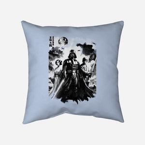 Skywalkers Sumi-e-None-Non-Removable Cover w Insert-Throw Pillow-DrMonekers