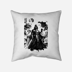 Skywalkers Sumi-e-None-Removable Cover w Insert-Throw Pillow-DrMonekers