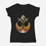 Rebel Attack-Womens-V-Neck-Tee-sebasebi