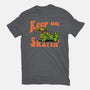 Keep On Skating-Womens-Fitted-Tee-joerawks