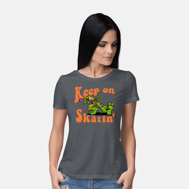 Keep On Skating-Womens-Basic-Tee-joerawks