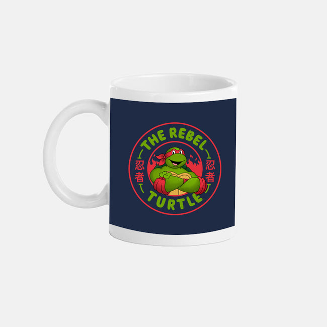 The Rebel Turtle-None-Mug-Drinkware-Tri haryadi