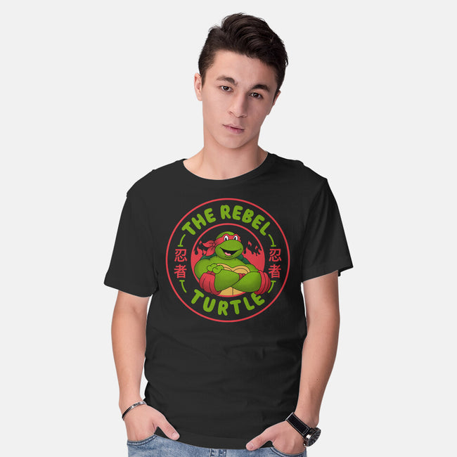 The Rebel Turtle-Mens-Basic-Tee-Tri haryadi