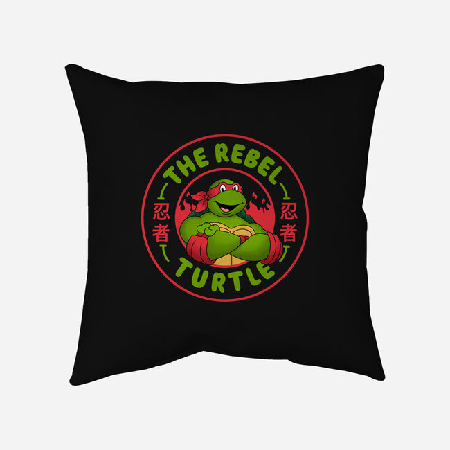 The Rebel Turtle-None-Removable Cover-Throw Pillow-Tri haryadi