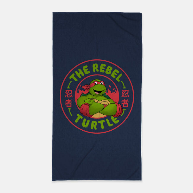 The Rebel Turtle-None-Beach-Towel-Tri haryadi
