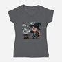 My Patronus Is A Bunny Rabbit-Womens-V-Neck-Tee-maped