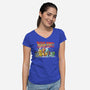 Back To The Pokeball-Womens-V-Neck-Tee-zascanauta