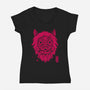 Wolf Clan-Womens-V-Neck-Tee-teesgeex