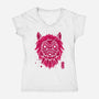 Wolf Clan-Womens-V-Neck-Tee-teesgeex