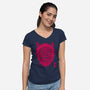 Wolf Clan-Womens-V-Neck-Tee-teesgeex