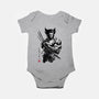 Mutant Samurai Sumi-e-Baby-Basic-Onesie-DrMonekers