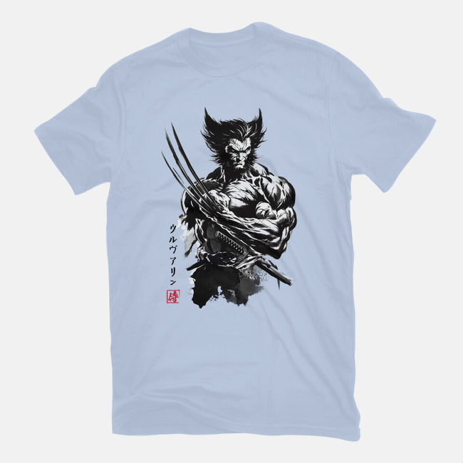 Mutant Samurai Sumi-e-Mens-Heavyweight-Tee-DrMonekers