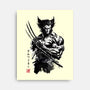 Mutant Samurai Sumi-e-None-Stretched-Canvas-DrMonekers