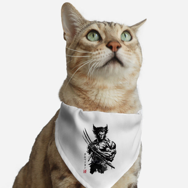 Mutant Samurai Sumi-e-Cat-Adjustable-Pet Collar-DrMonekers