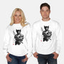 Mutant Samurai Sumi-e-Unisex-Crew Neck-Sweatshirt-DrMonekers