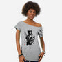 Mutant Samurai Sumi-e-Womens-Off Shoulder-Tee-DrMonekers