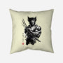 Mutant Samurai Sumi-e-None-Non-Removable Cover w Insert-Throw Pillow-DrMonekers