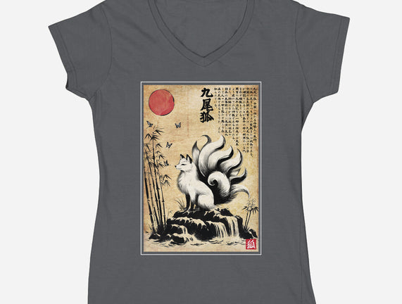 Kitsune Woodblock