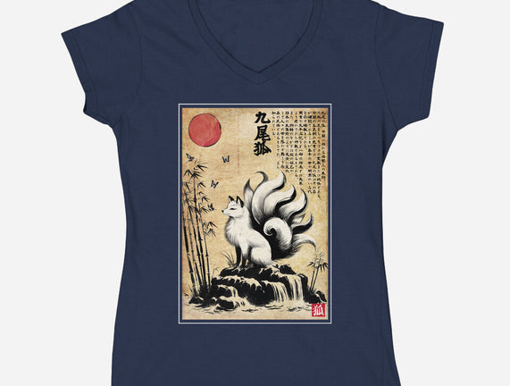 Kitsune Woodblock