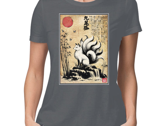 Kitsune Woodblock