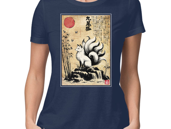 Kitsune Woodblock