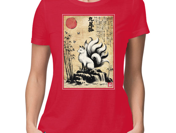 Kitsune Woodblock