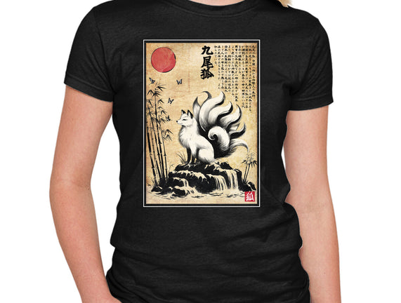 Kitsune Woodblock