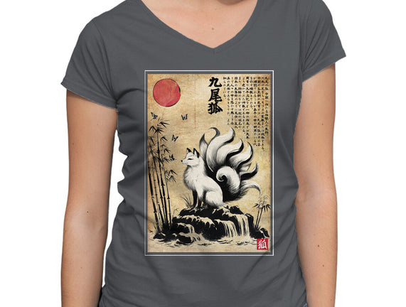 Kitsune Woodblock