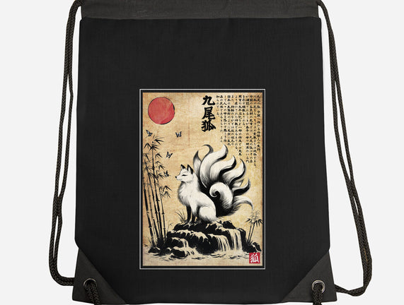 Kitsune Woodblock