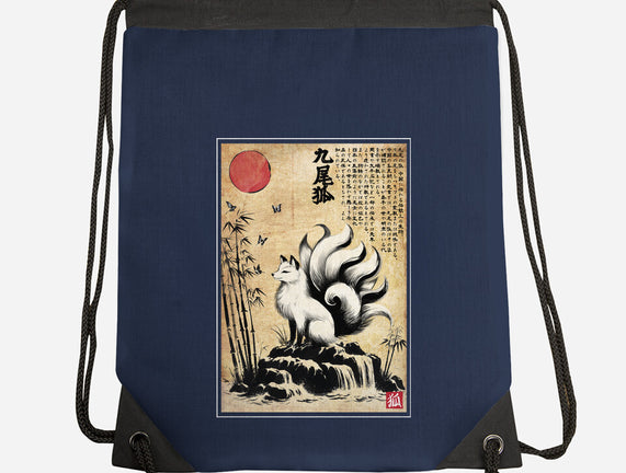 Kitsune Woodblock