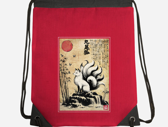 Kitsune Woodblock